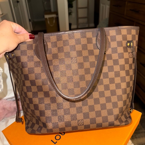 Louis Vuitton Neverful MM Damien Ebene Rose Ballerine - Picture 1 of 7